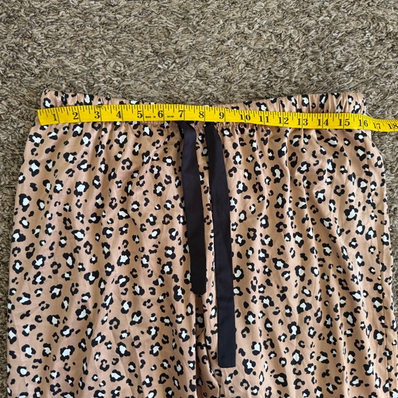 Serenedelicacy Silky Satin Pajamas Set Woman’s Large Button Sleepwear  Leopard - Picture 6 of 8